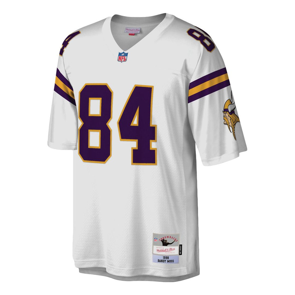 Men's Mitchell & Ness Minnesota Vikings Randy Moss Purple Legacy Replica NFL Jersey