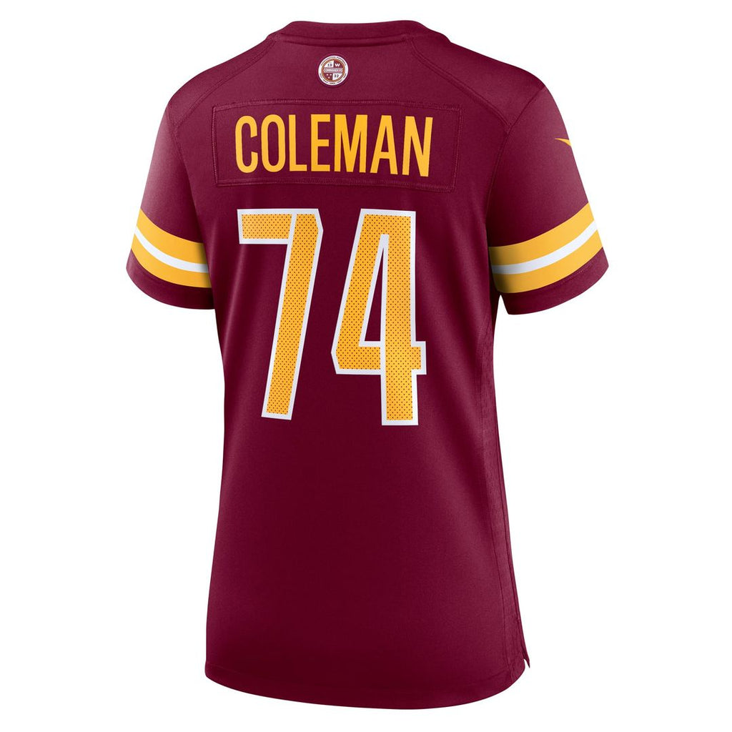 Women's Nike Washington Commanders Brandon Coleman Burgundy Team Game NFL Jersey