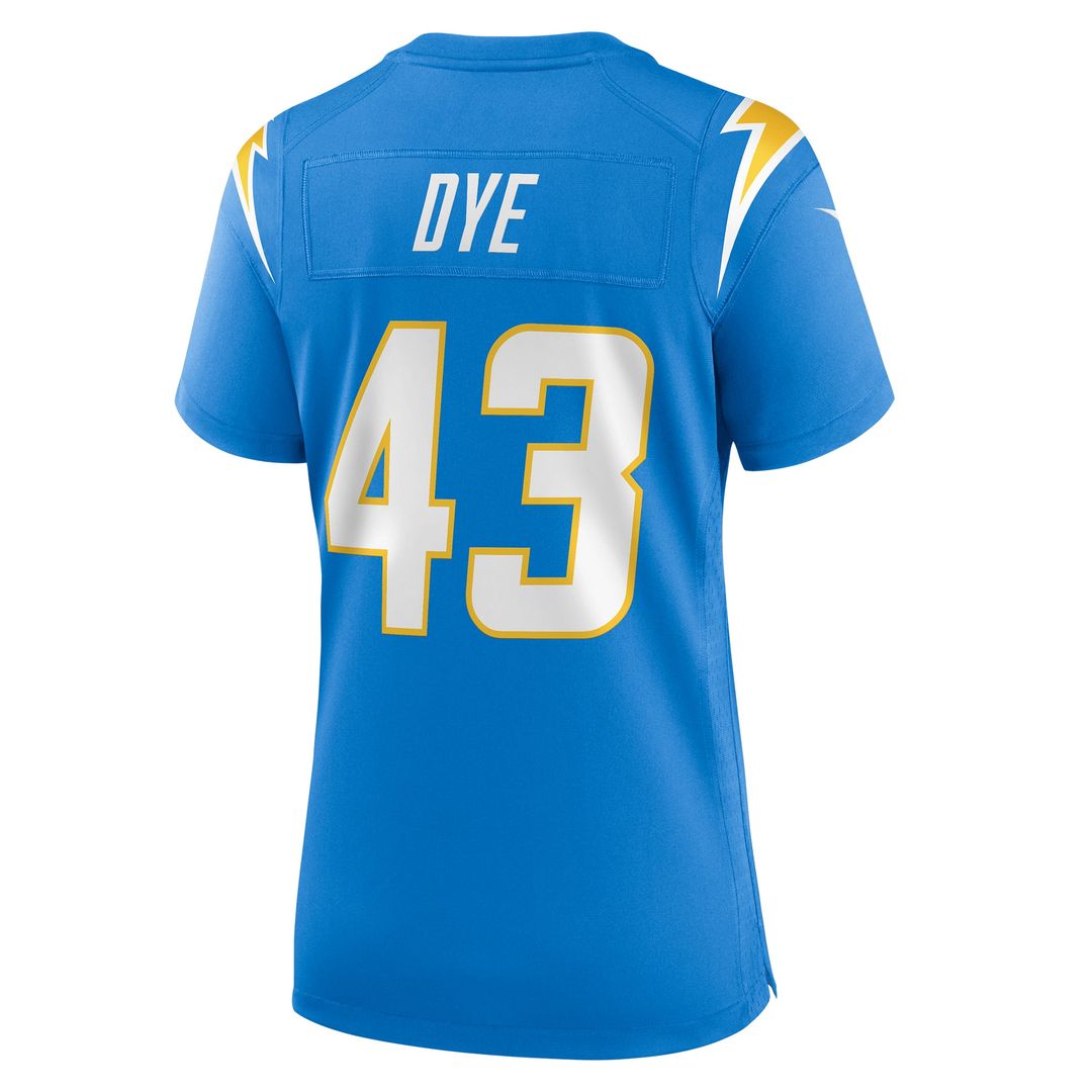 Women's Nike Los Angeles Chargers Troy Dye Powder Blue Game NFL Jersey