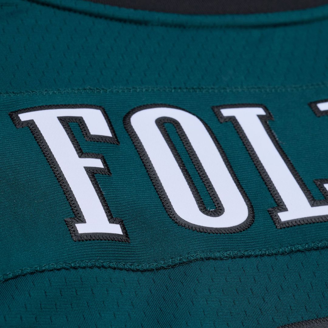 Men's Mitchell & Ness Philadelphia Eagles Nick Foles Midnight Green Legacy Replica NFL Jersey