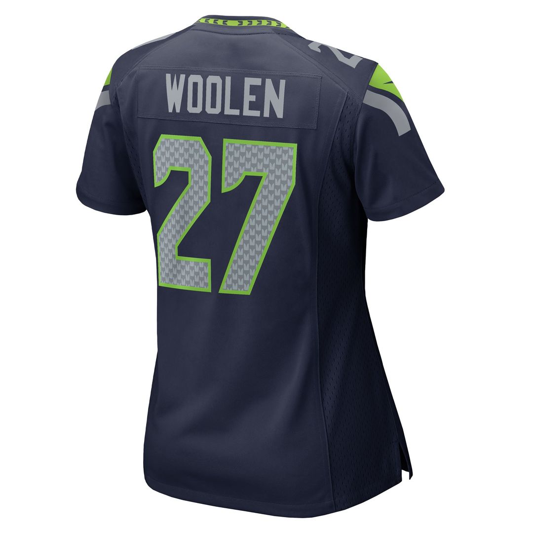 Women's Nike Seattle Seahawks Riq Woolen College Navy Team Game NFL Jersey