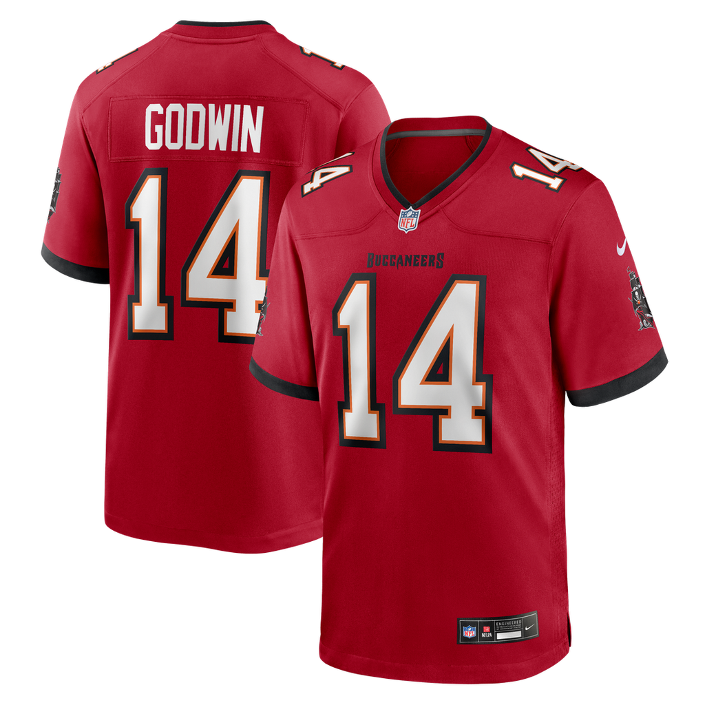 Men's Nike Tampa Bay Buccaneers Chris Godwin Red Game NFL Jersey
