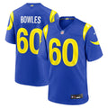Men's Nike Los Angeles Rams Wyatt Bowles Royal Team Game NFL Jersey
