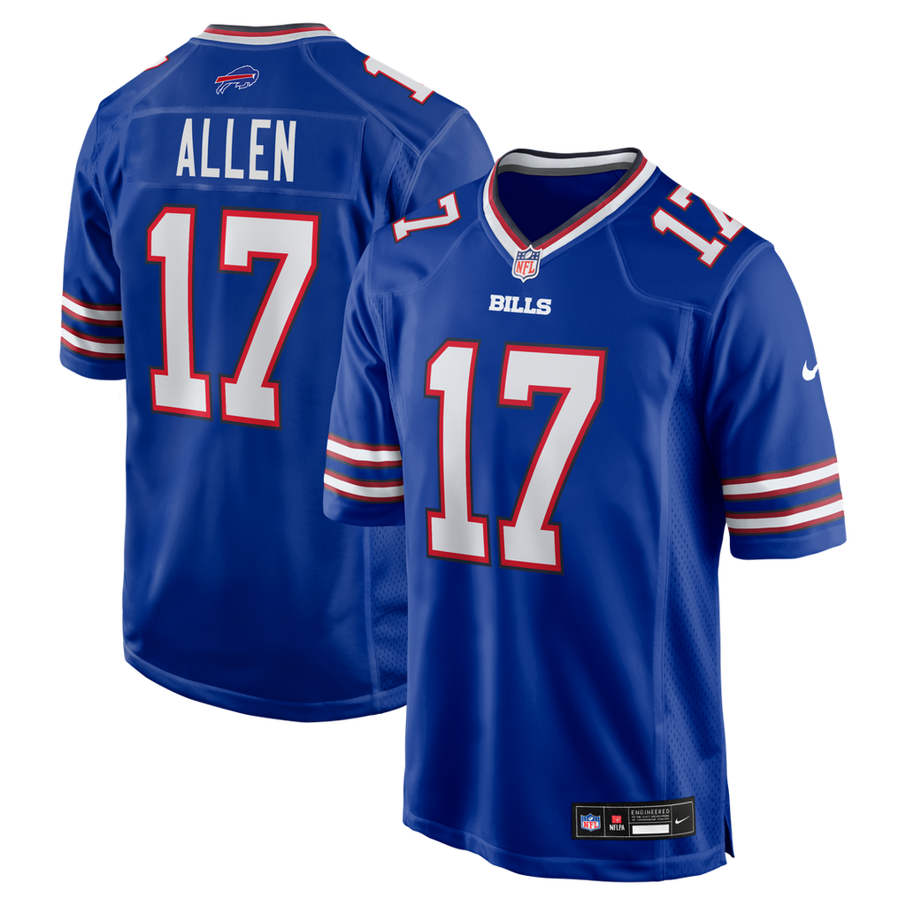 Men's Nike Buffalo Bills Josh Allen Royal Team Game Player NFL Jersey