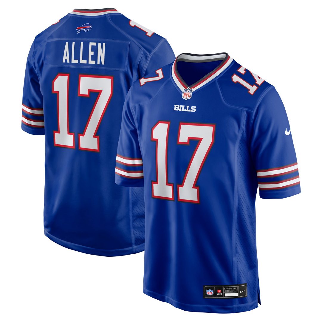 Men's Nike Buffalo Bills Josh Allen Royal Team Game Player NFL Jersey