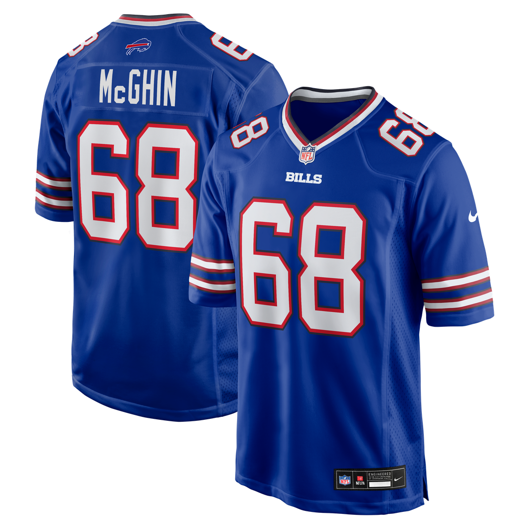 Men's Nike Buffalo Bills Garrett McGhin Royal Team Game NFL Jersey