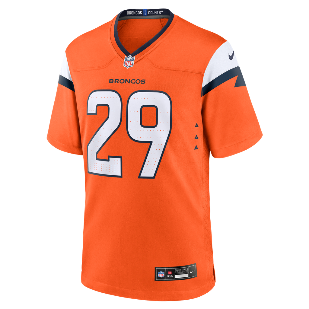 Men's Nike Denver Broncos Ja'Quan McMillian Orange Team Game NFL Jersey