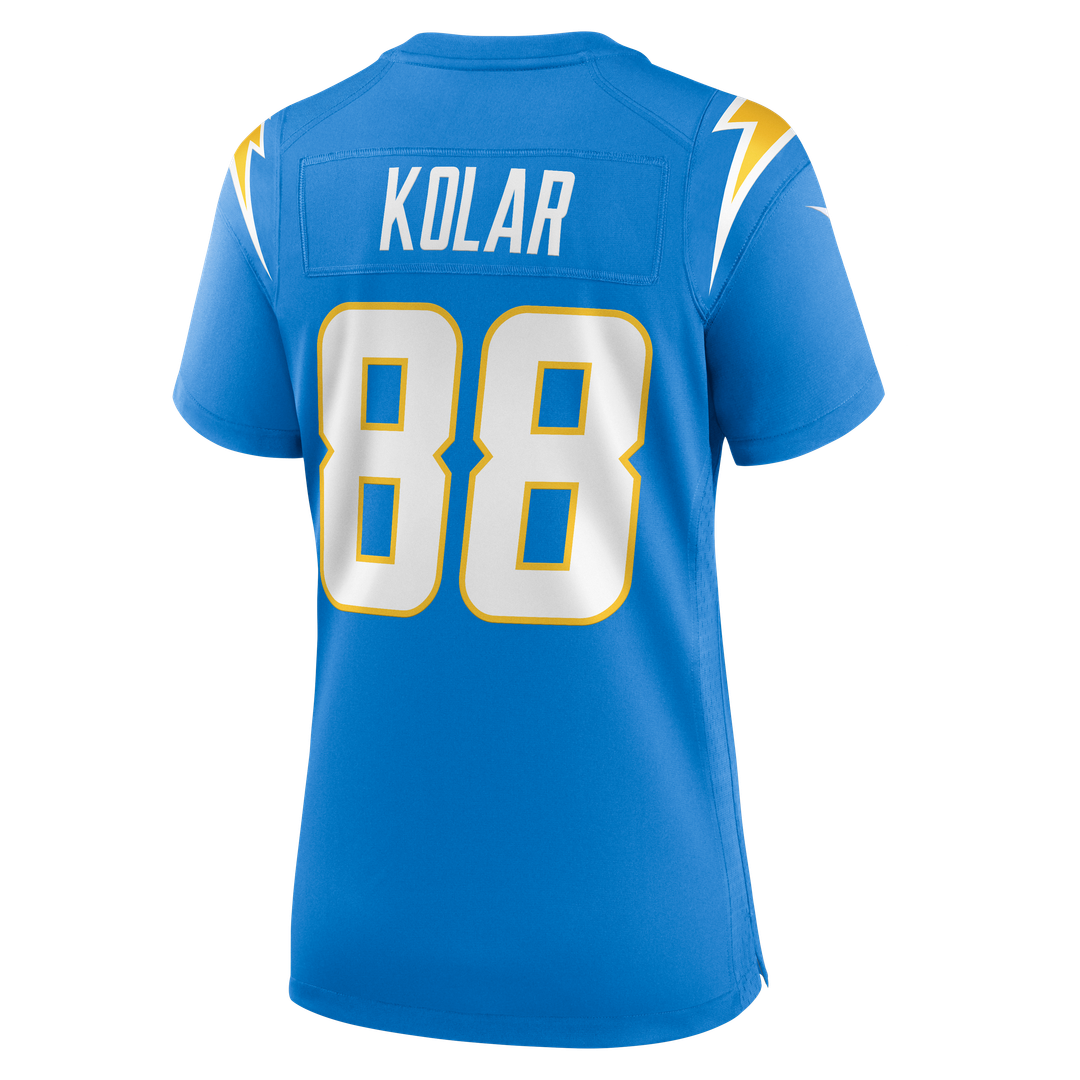 Women's Nike Los Angeles Chargers Charlie Kolar Powder Blue Team Game NFL Jersey
