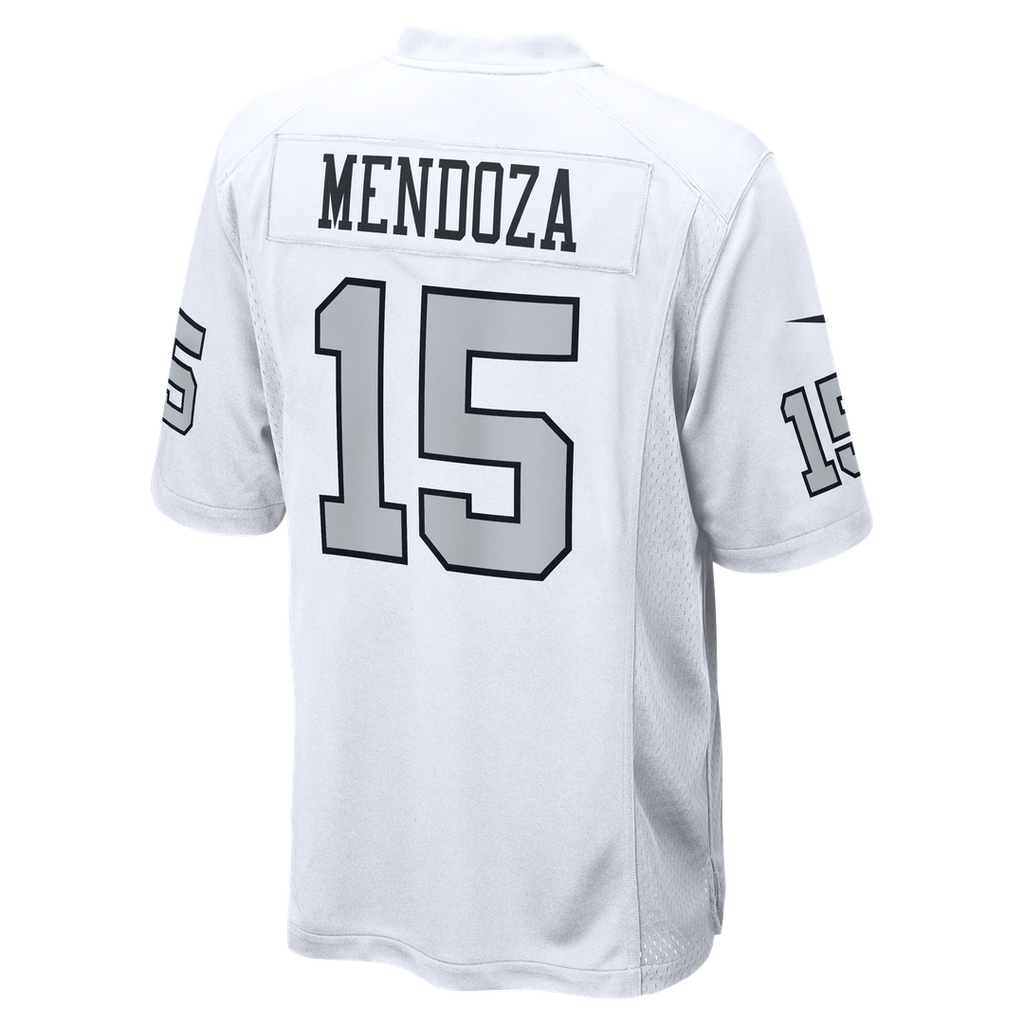 Men's Nike Las Vegas Raiders Fernando Mendoza White Alternate Game Player NFL Jersey