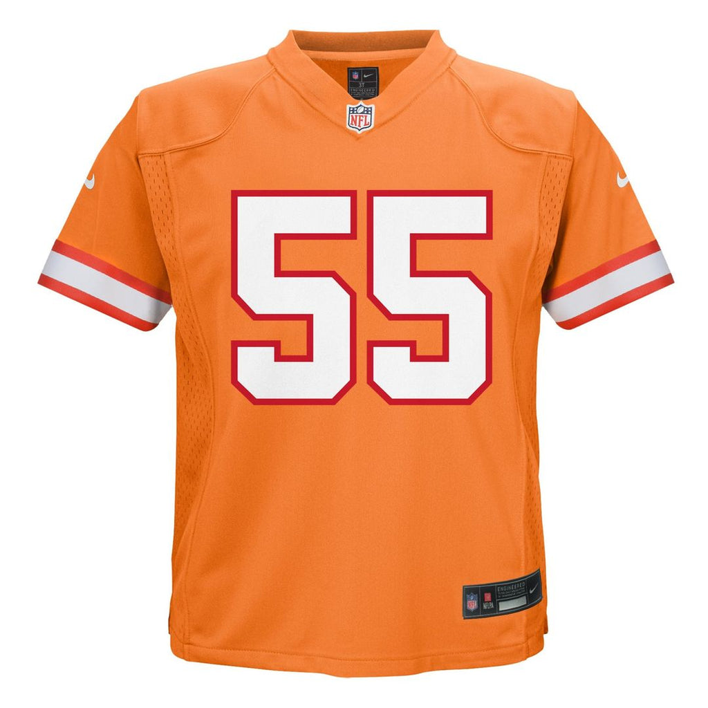 Infant Nike Tampa Bay Buccaneers Derrick Brooks Orange Alternate Player Game NFL Jersey