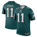 Men's Nike Philadelphia Eagles A.J. Brown Green Legend Player NFL Performance Top