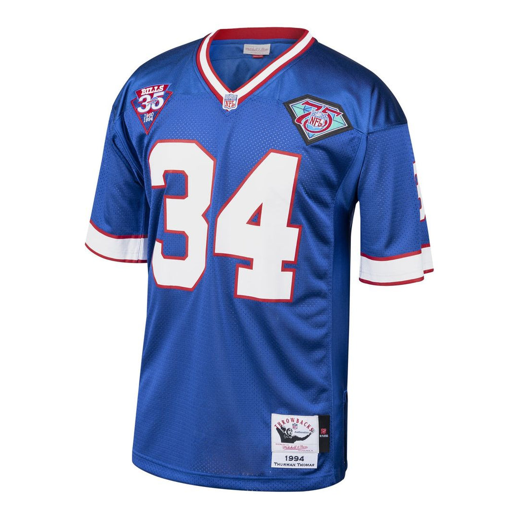 Men's Mitchell & Ness Buffalo Bills Thurman Thomas Royal 1985 Authentic Throwback Retired Player NFL Jersey