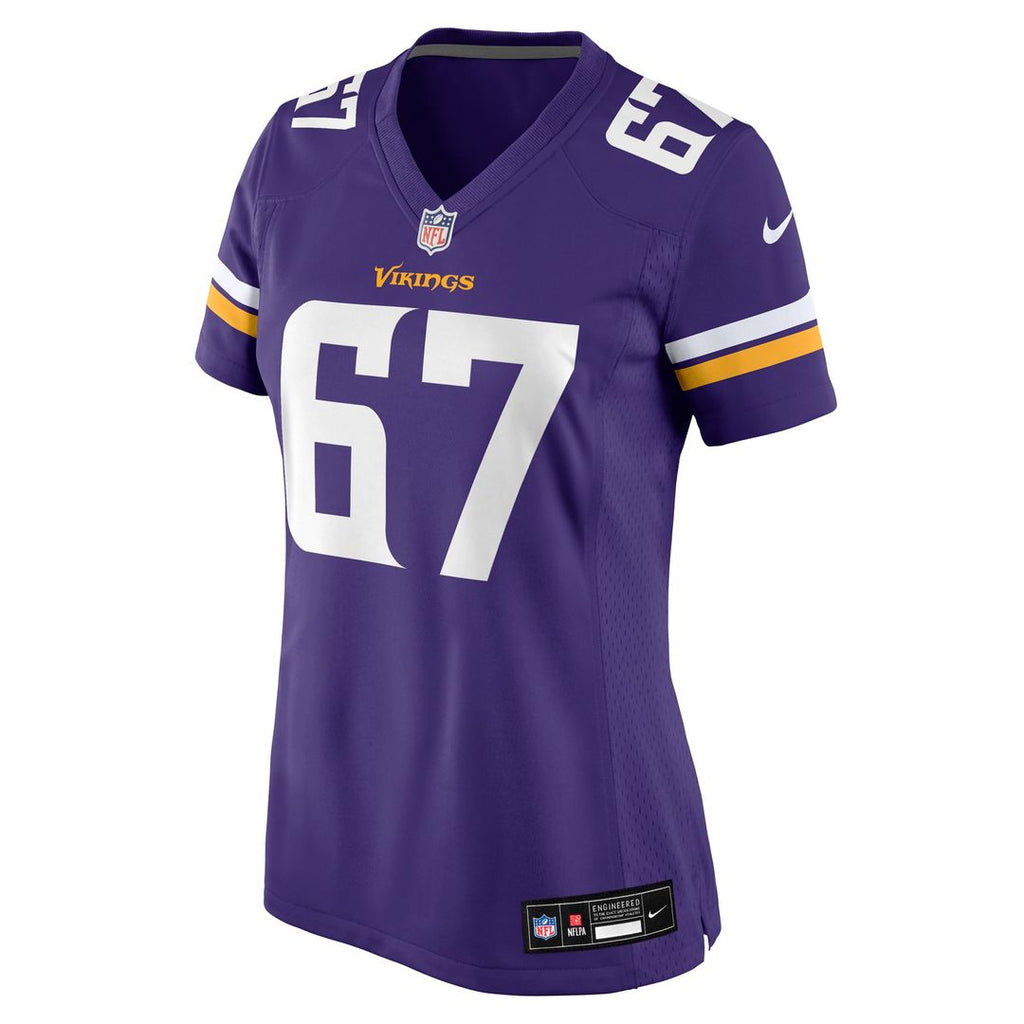 Women's Nike Minnesota Vikings Justin Skule Purple Team Game NFL Jersey