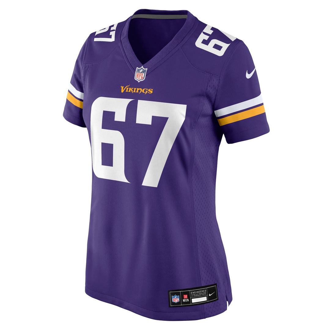 Women's Nike Minnesota Vikings Justin Skule Purple Team Game NFL Jersey