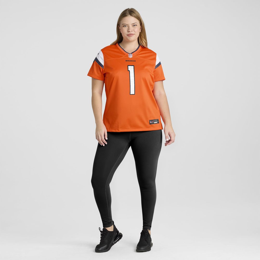 Women's Nike Denver Broncos Evan Engram Orange Team Game NFL Jersey