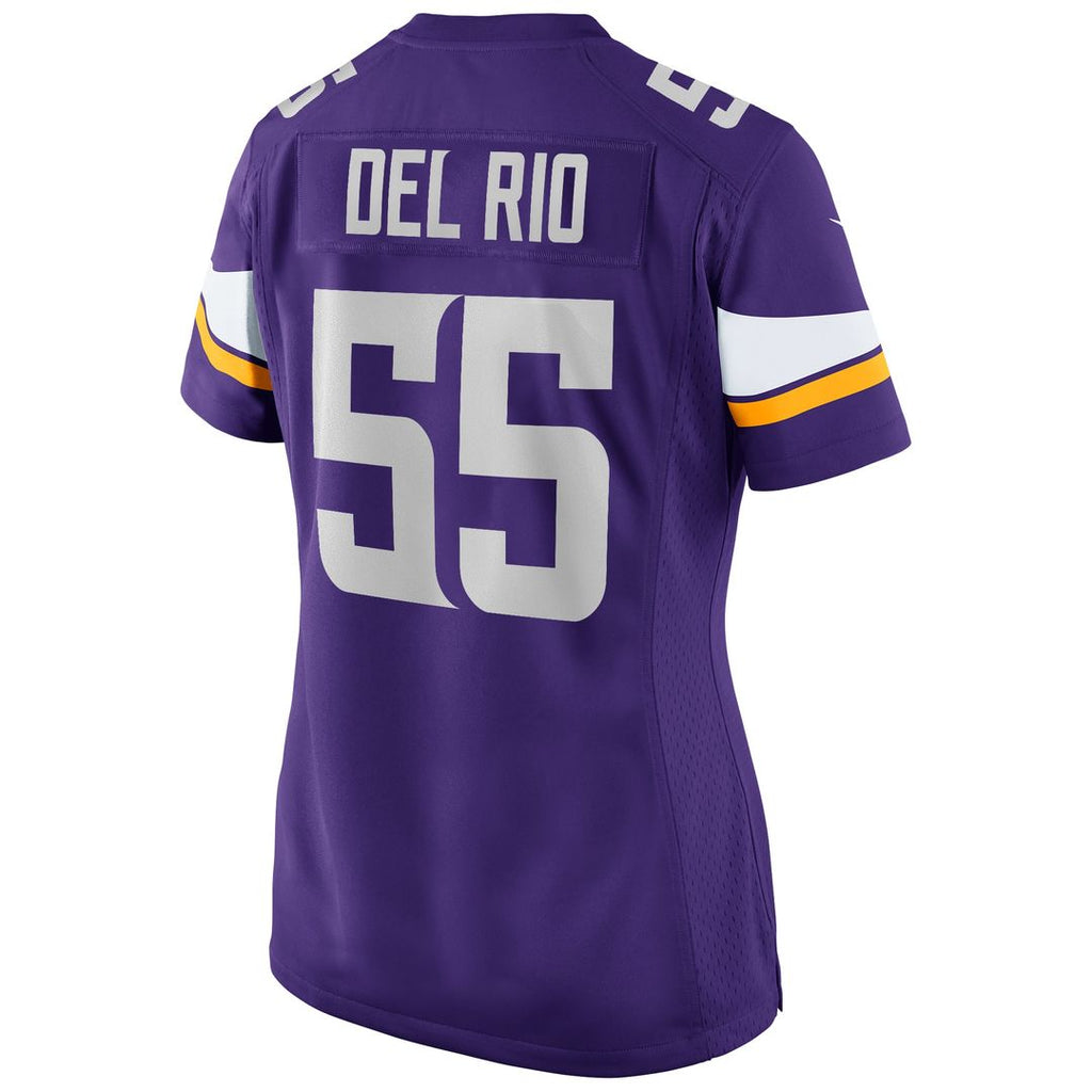 Women's Nike Minnesota Vikings Jack Del Rio Purple Game Retired Player NFL Jersey