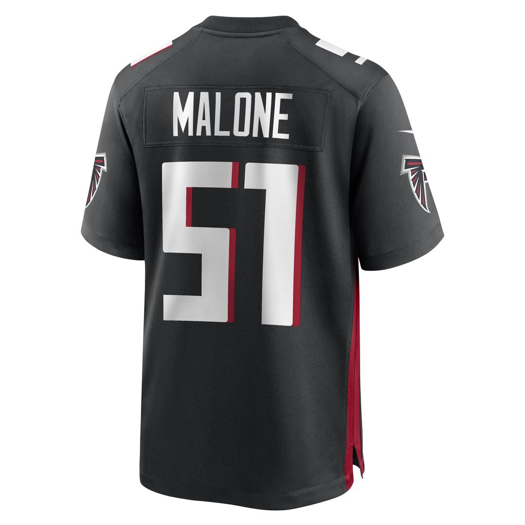 Men's Nike Atlanta Falcons DeAngelo Malone Black Game Player NFL Jersey