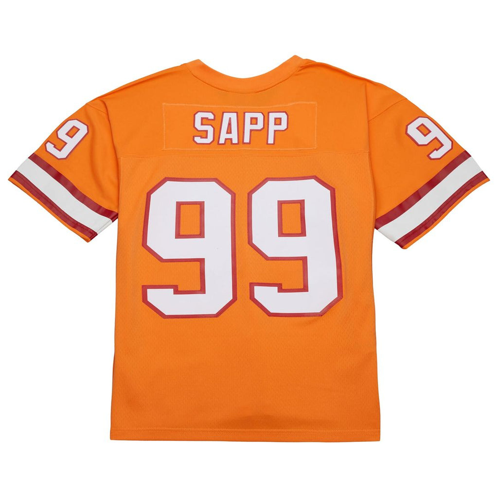 Men's Mitchell & Ness Tampa Bay Buccaneers Warren Sapp Orange 1995 Legacy Replica NFL Jersey