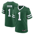 Men's Nike New York Jets Number 1 Groom Legacy Green Game NFL Jersey