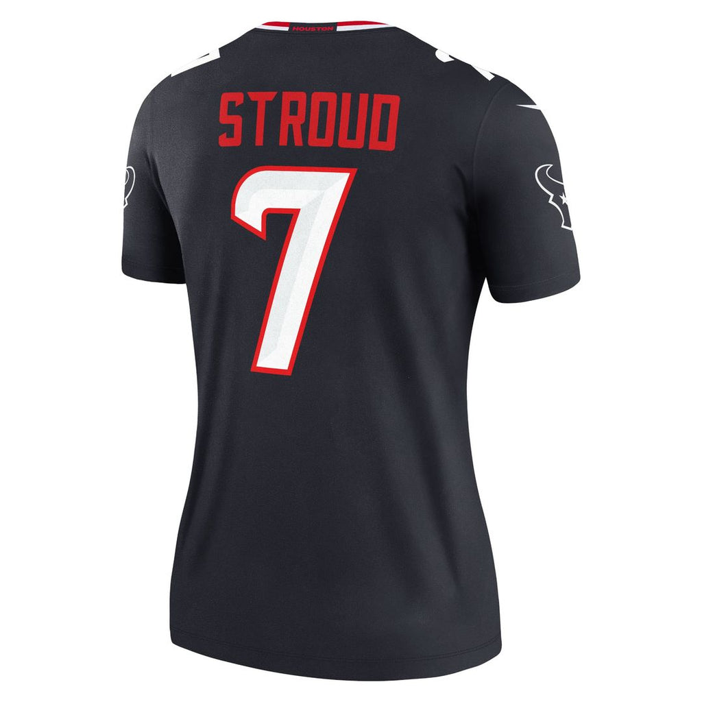 Women's Nike Houston Texans C.J. Stroud Navy Legend Player NFL Performance Top