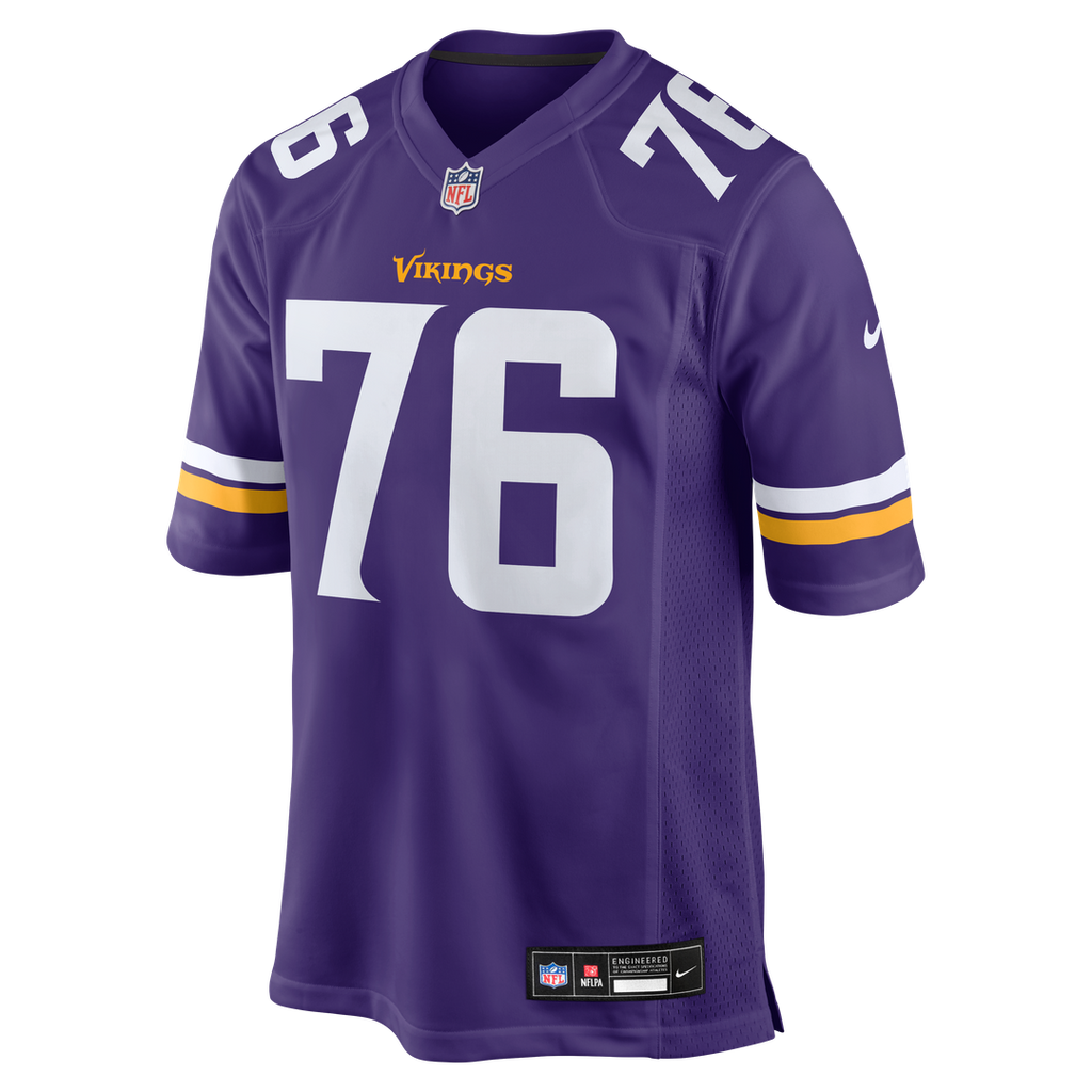 Men's Nike Minnesota Vikings Will Fries Purple Team Game NFL Jersey