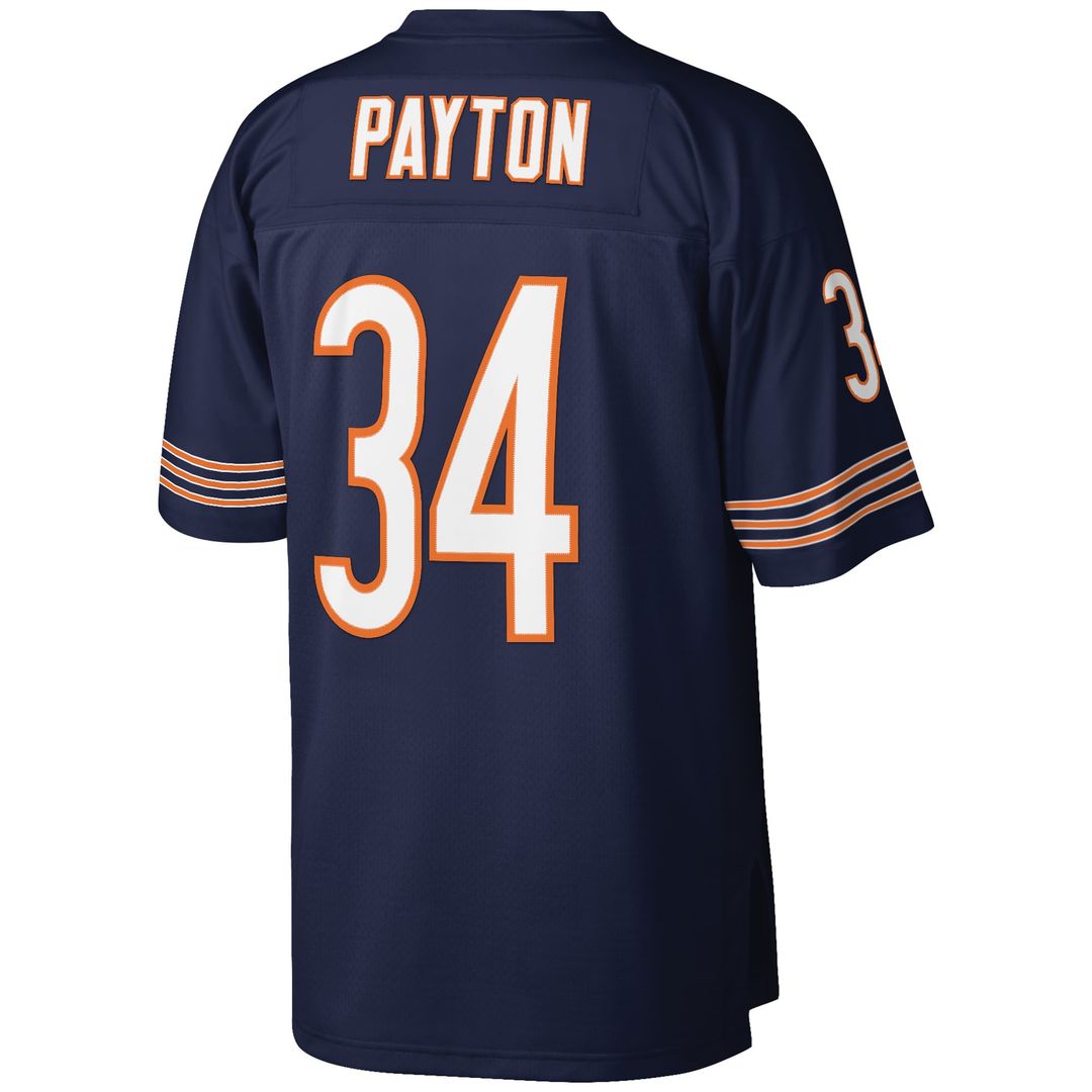 Men's Big & Tall Mitchell & Ness Chicago Bears Walter Payton White 1985 Retired Player Replica NFL Jersey