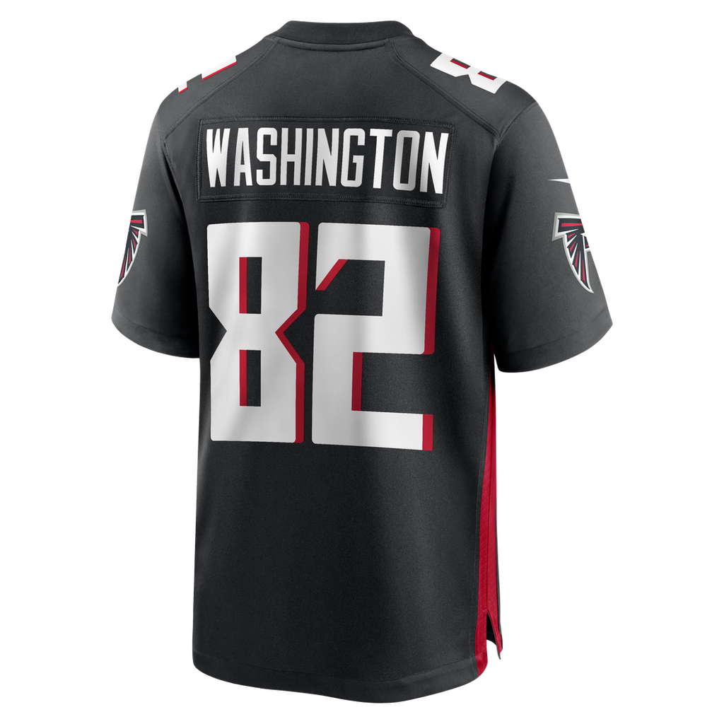 Men's Nike Atlanta Falcons Casey Washington Black Team Game NFL Jersey