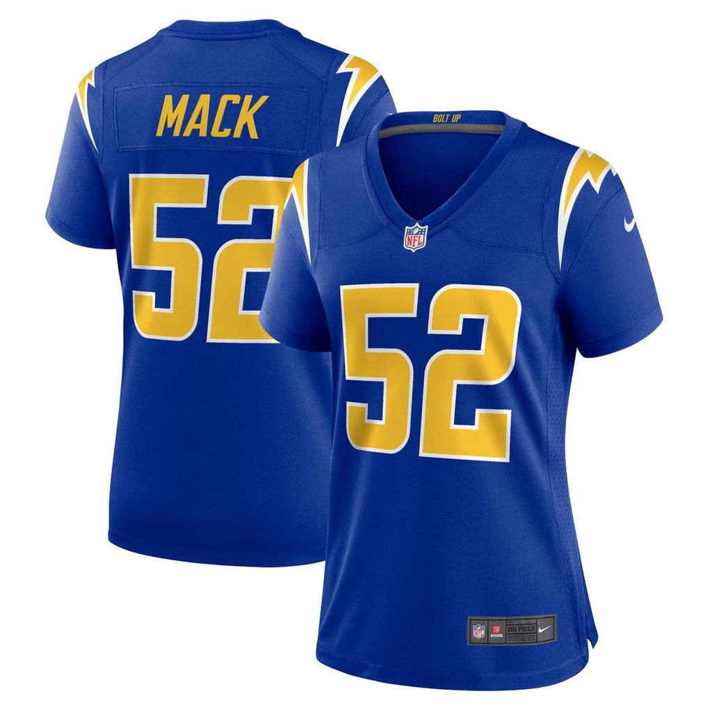 Women's Nike Los Angeles Chargers Khalil Mack Royal Alternate Game NFL Jersey
