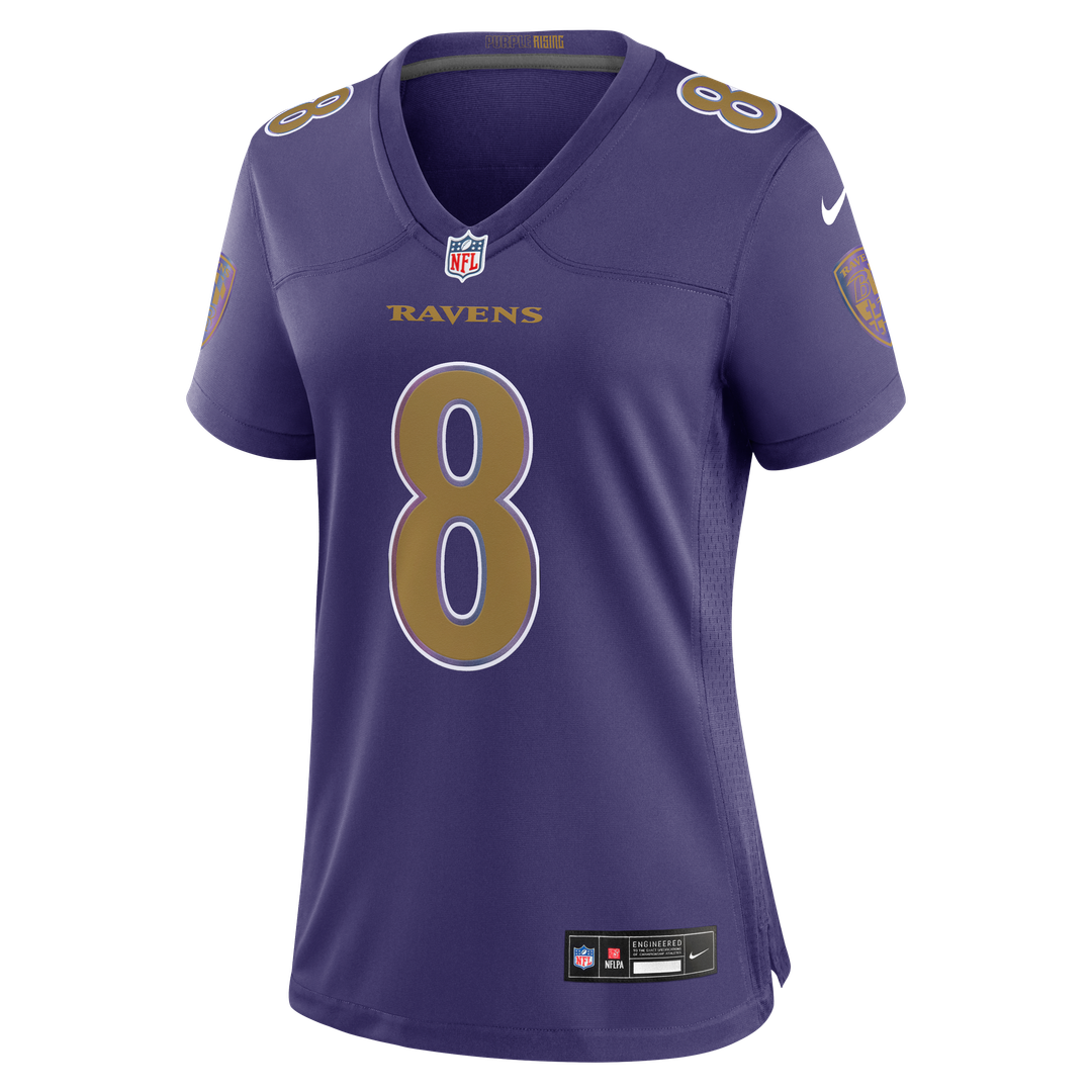Women's Nike Baltimore Ravens Lamar Jackson Black Alternate Game NFL Jersey