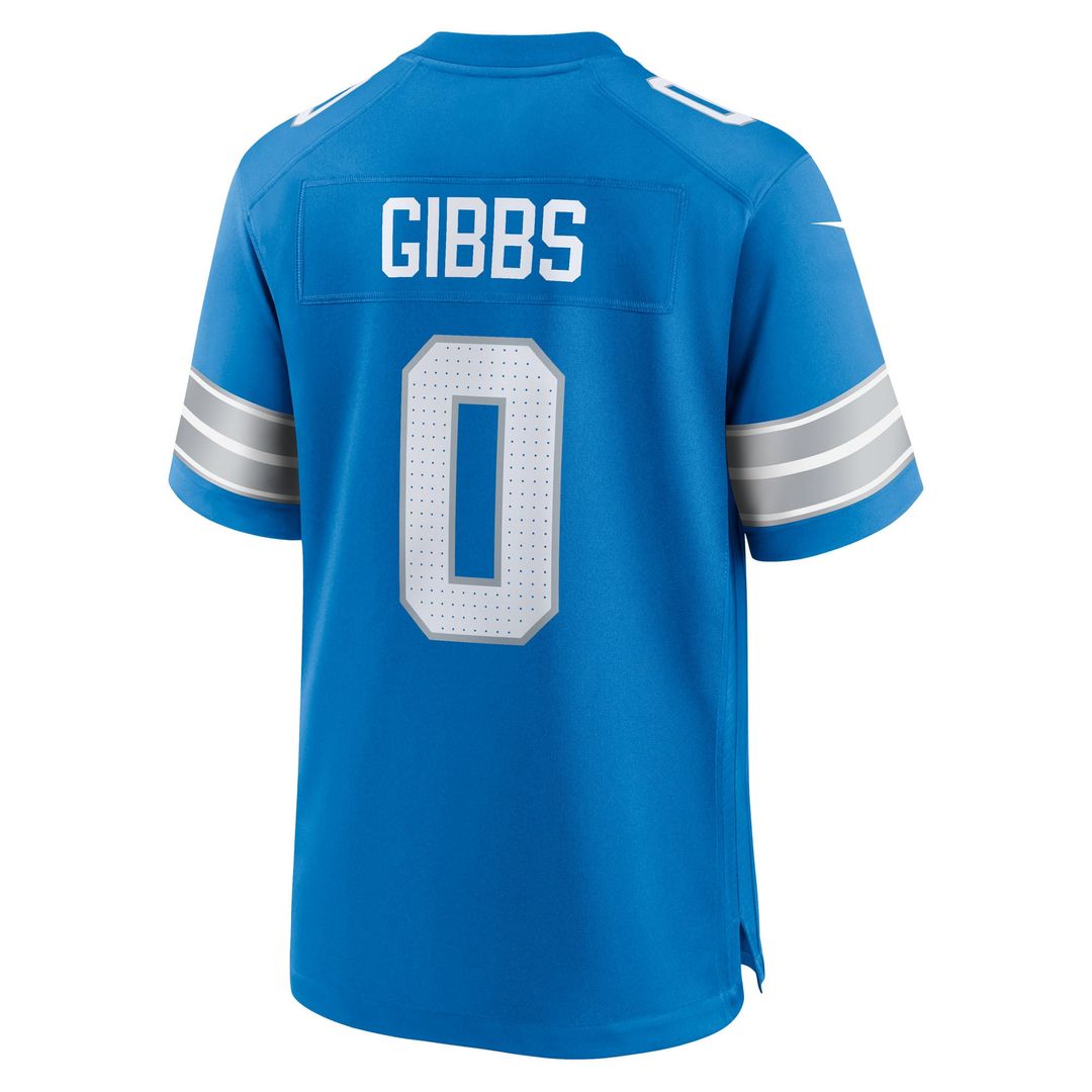 Men's Nike Detroit Lions Jahmyr Gibbs Black 2nd Alternate Game Player NFL Jersey