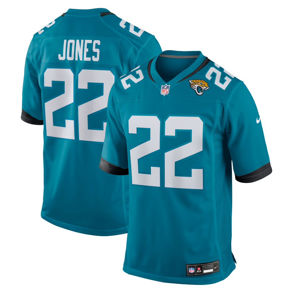 Men's Nike Jacksonville Jaguars Jarrian Jones Teal Team Game NFL Jersey