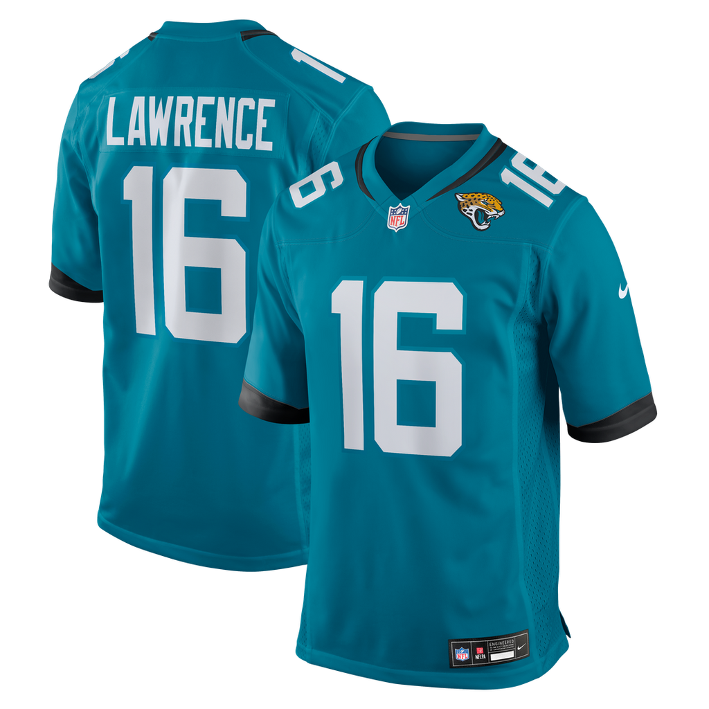 Men's Nike Jacksonville Jaguars Trevor Lawrence Teal Home Game NFL Jersey