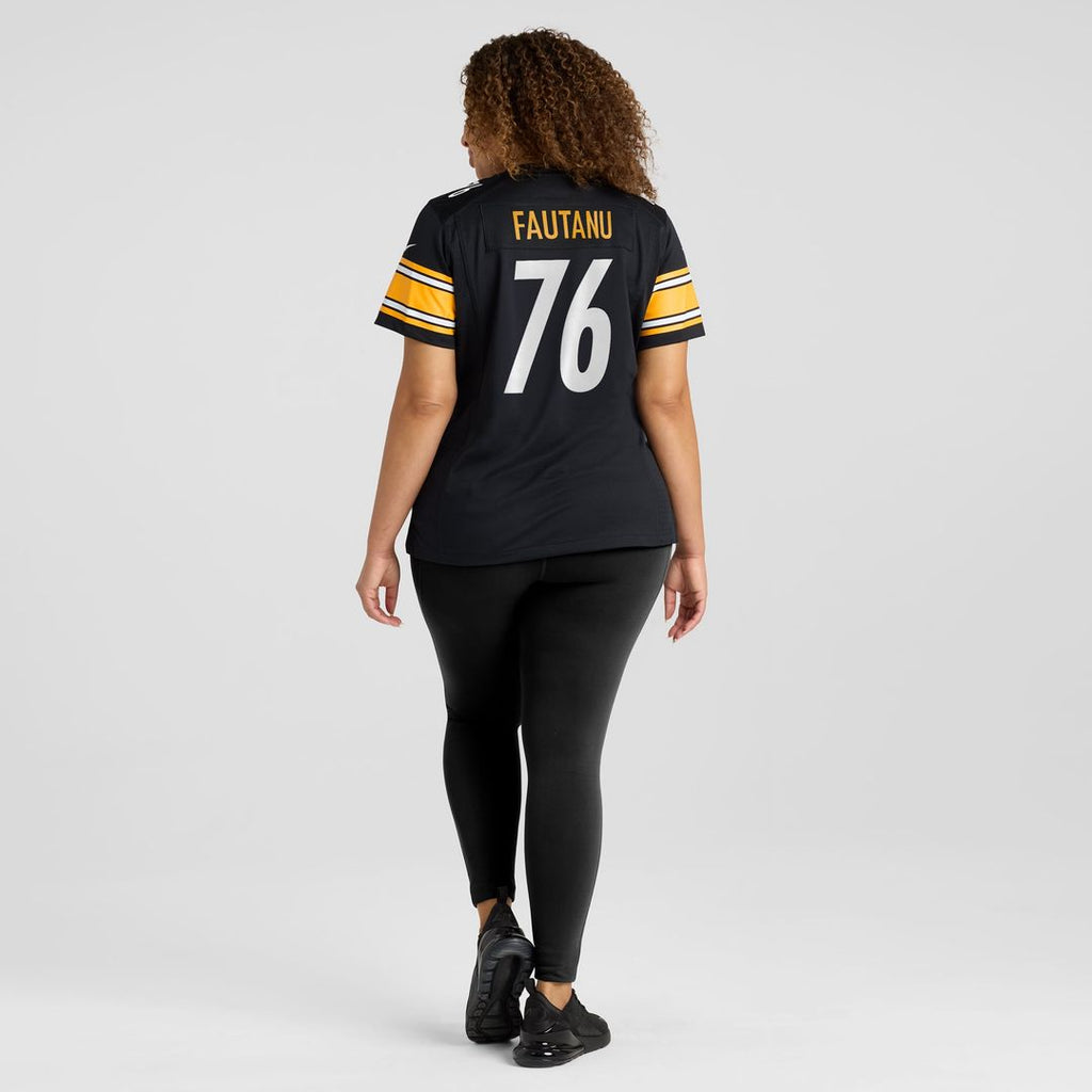 Women's Nike Pittsburgh Steelers Troy Fautanu Black Game NFL Jersey