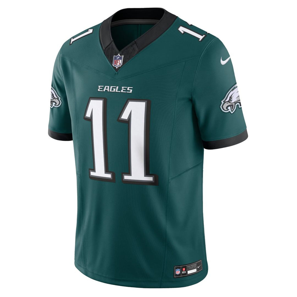 Men's Nike Philadelphia Eagles A.J. Brown Midnight Green Vapor F.U.S.E. Limited NFL Jersey