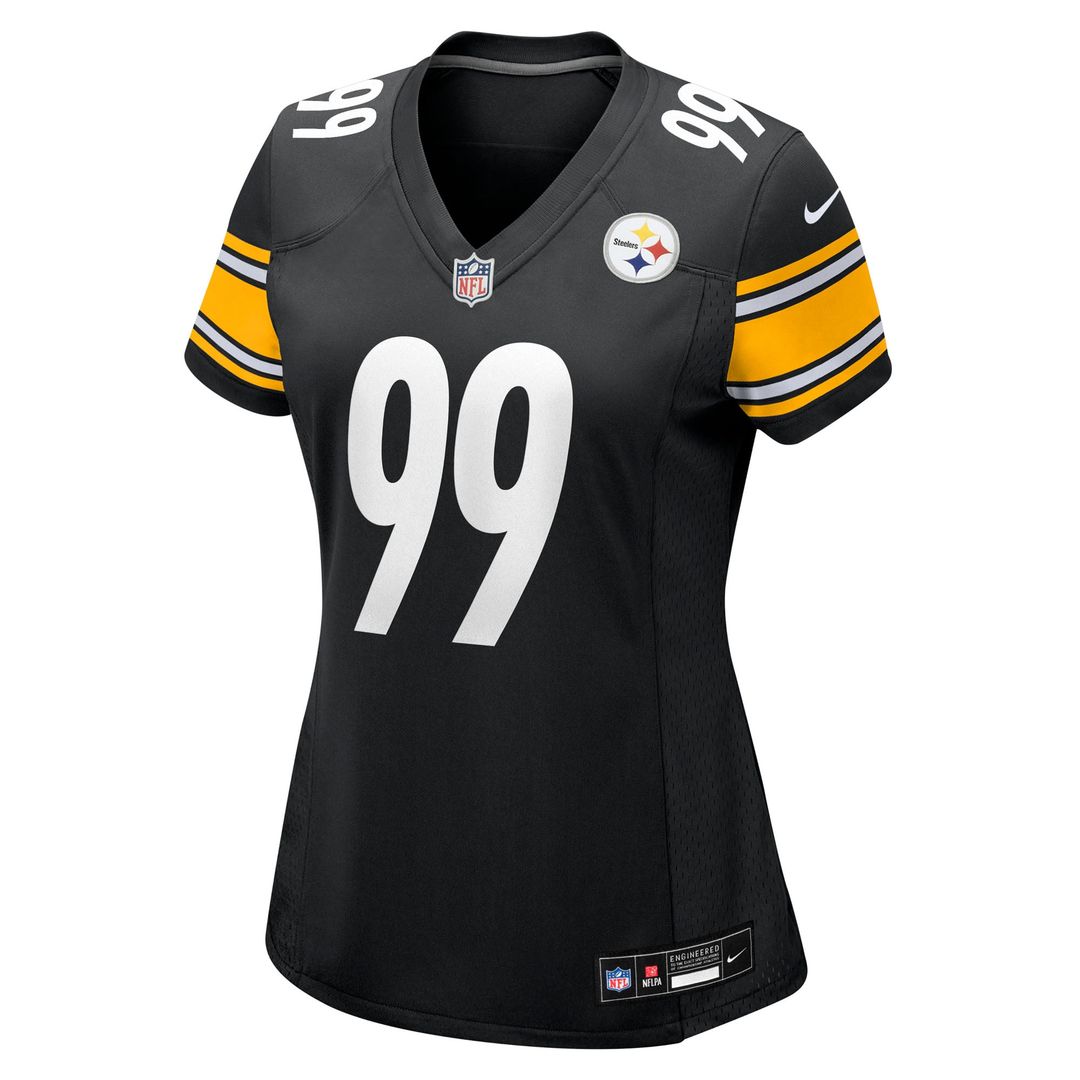 Women's Nike Pittsburgh Steelers Derrick Harmon Black Team Game NFL Jersey