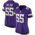 Women's Nike Minnesota Vikings Jack Del Rio Purple Game Retired Player NFL Jersey