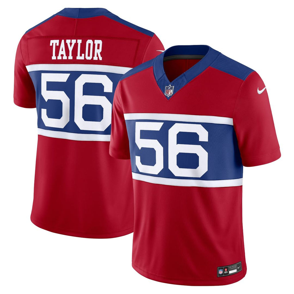 Men's Nike New York Giants Lawrence Taylor Century Red Alternate Vapor F.U.S.E. Retired Player Limited NFL Jersey