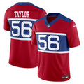 Men's Nike New York Giants Lawrence Taylor Century Red Alternate Vapor F.U.S.E. Retired Player Limited NFL Jersey