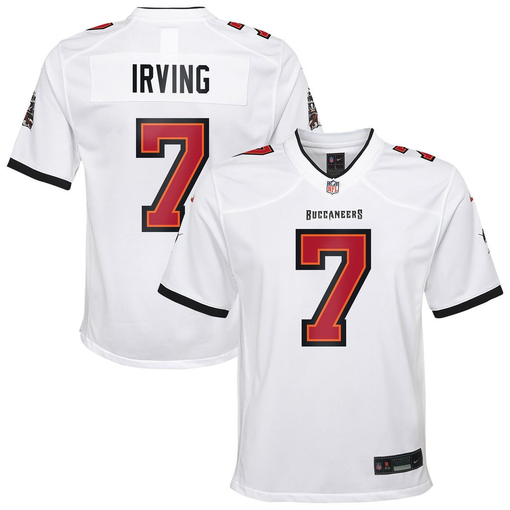 Youth Nike Tampa Bay Buccaneers Bucky Irving White Game NFL Jersey