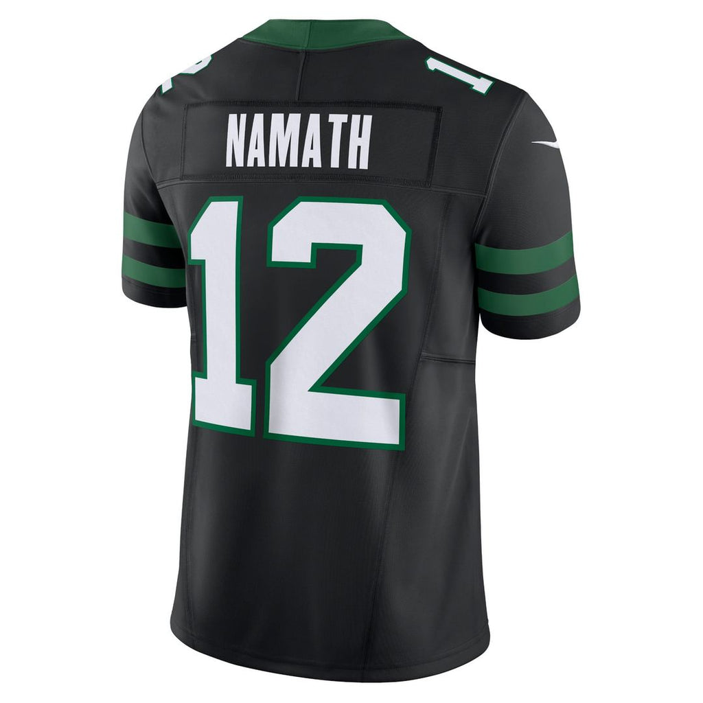 Men's Nike New York Jets Joe Namath Legacy Black Alternate Vapor F.U.S.E. Limited NFL Jersey