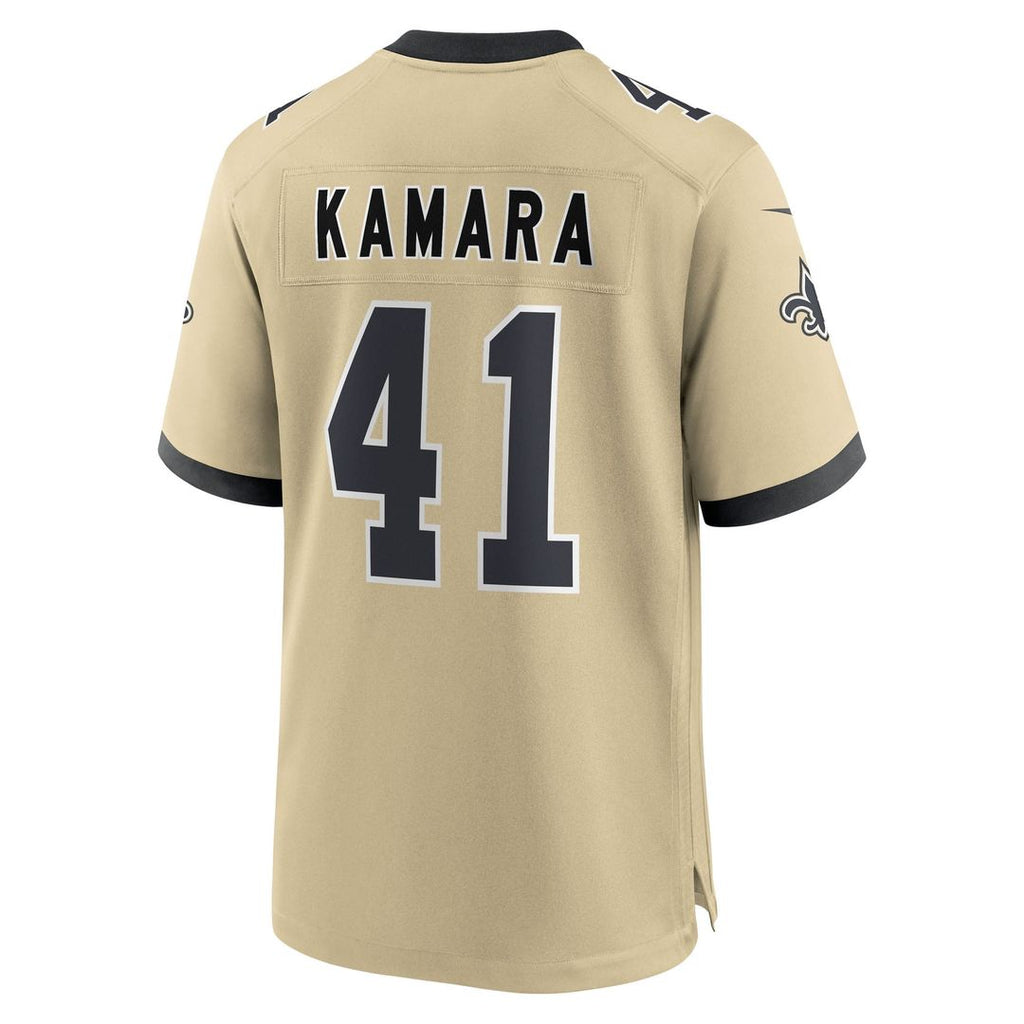 Youth Nike New Orleans Saints Alvin Kamara Gold Gameday Golds Alternate Game Player NFL Jersey