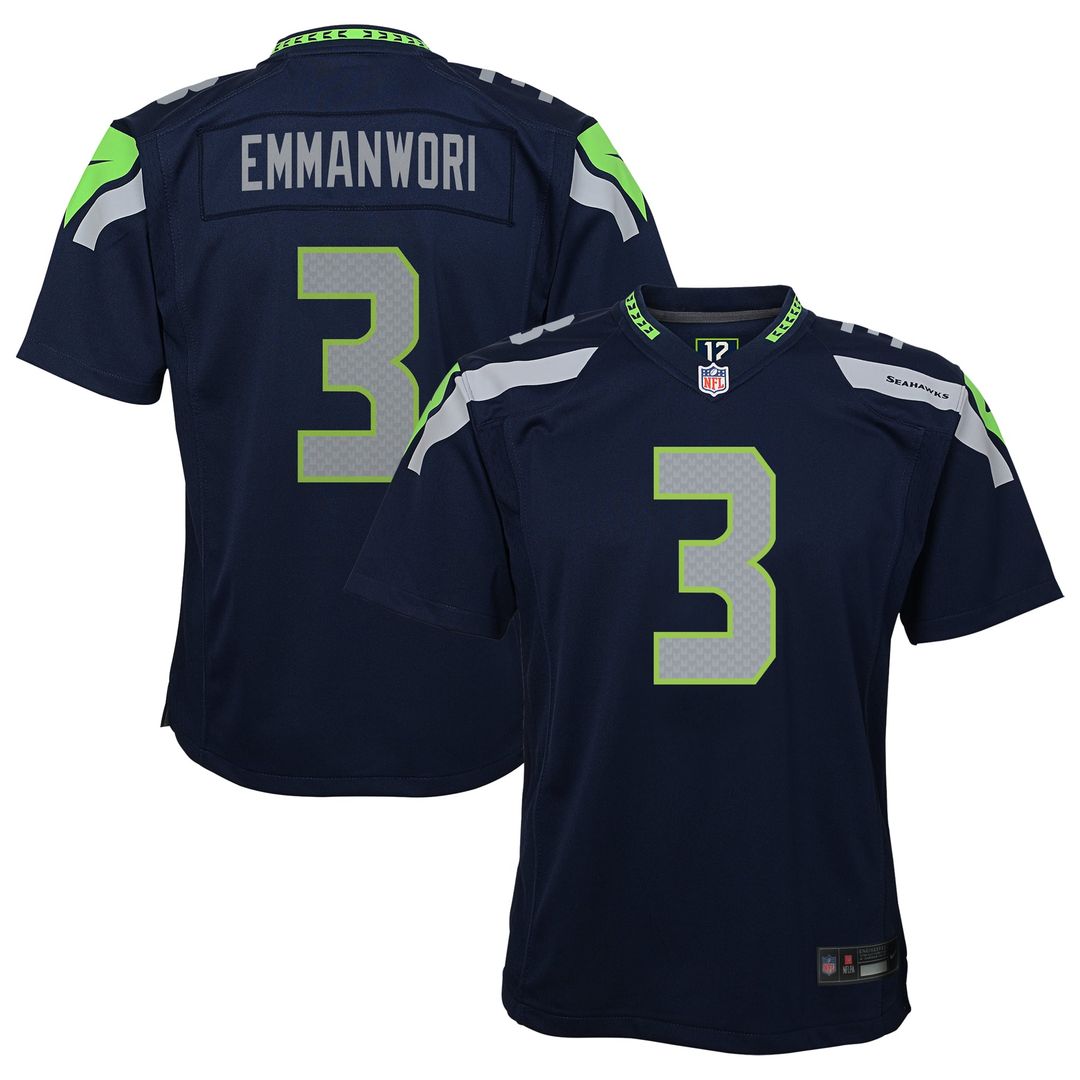 Youth Nike Seattle Seahawks Nick Emmanwori College Navy Game NFL Jersey