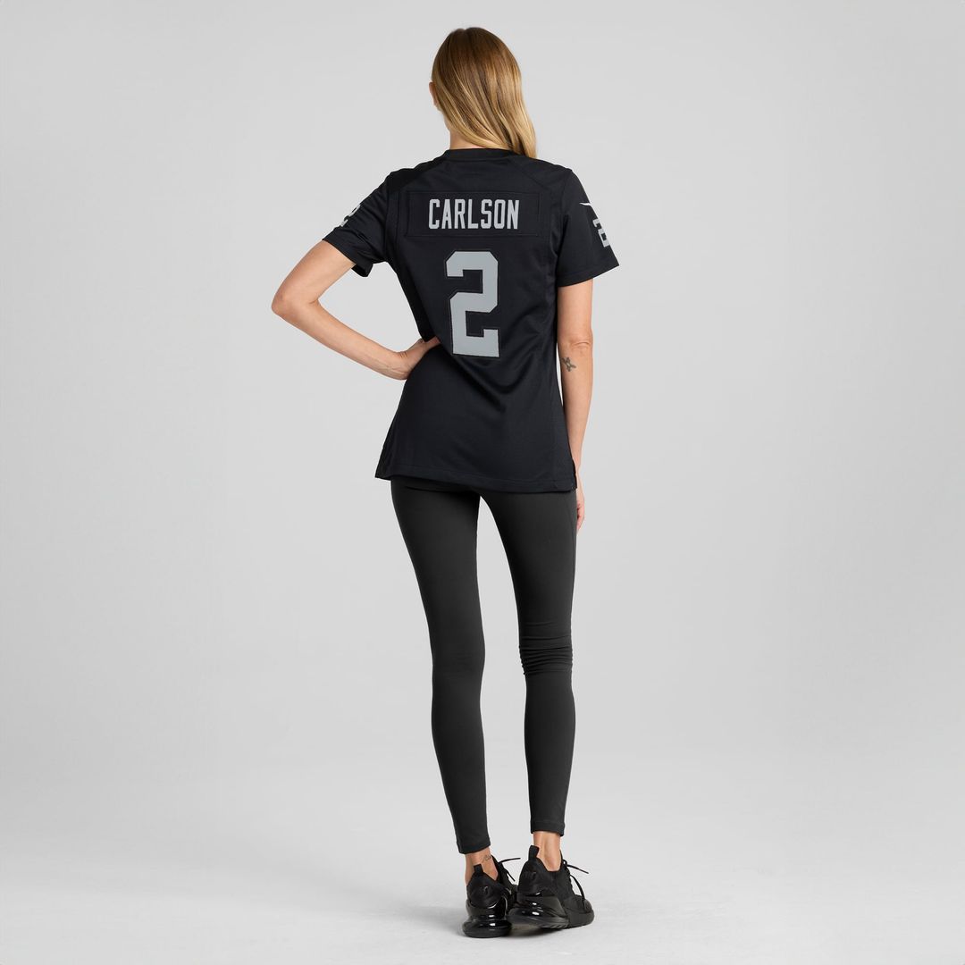 Women's Nike Las Vegas Raiders Daniel Carlson Black Player Game NFL Jersey
