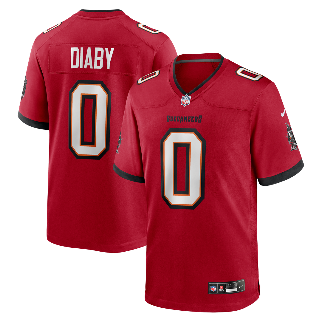 Men's Nike Tampa Bay Buccaneers YaYa Diaby Red Game NFL Jersey