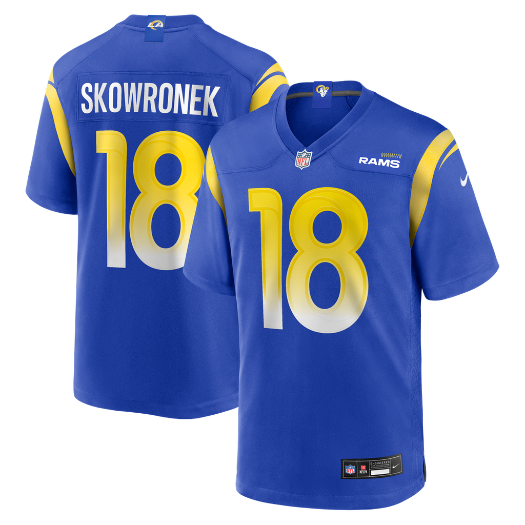 Men's Nike Los Angeles Rams Ben Skowronek Royal Game NFL Jersey
