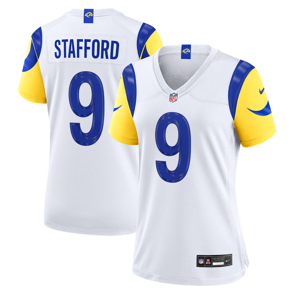Women's Nike Los Angeles Rams Matthew Stafford White Game NFL Jersey