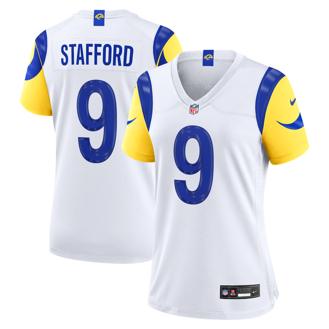 Women's Nike Los Angeles Rams Matthew Stafford White Game NFL Jersey