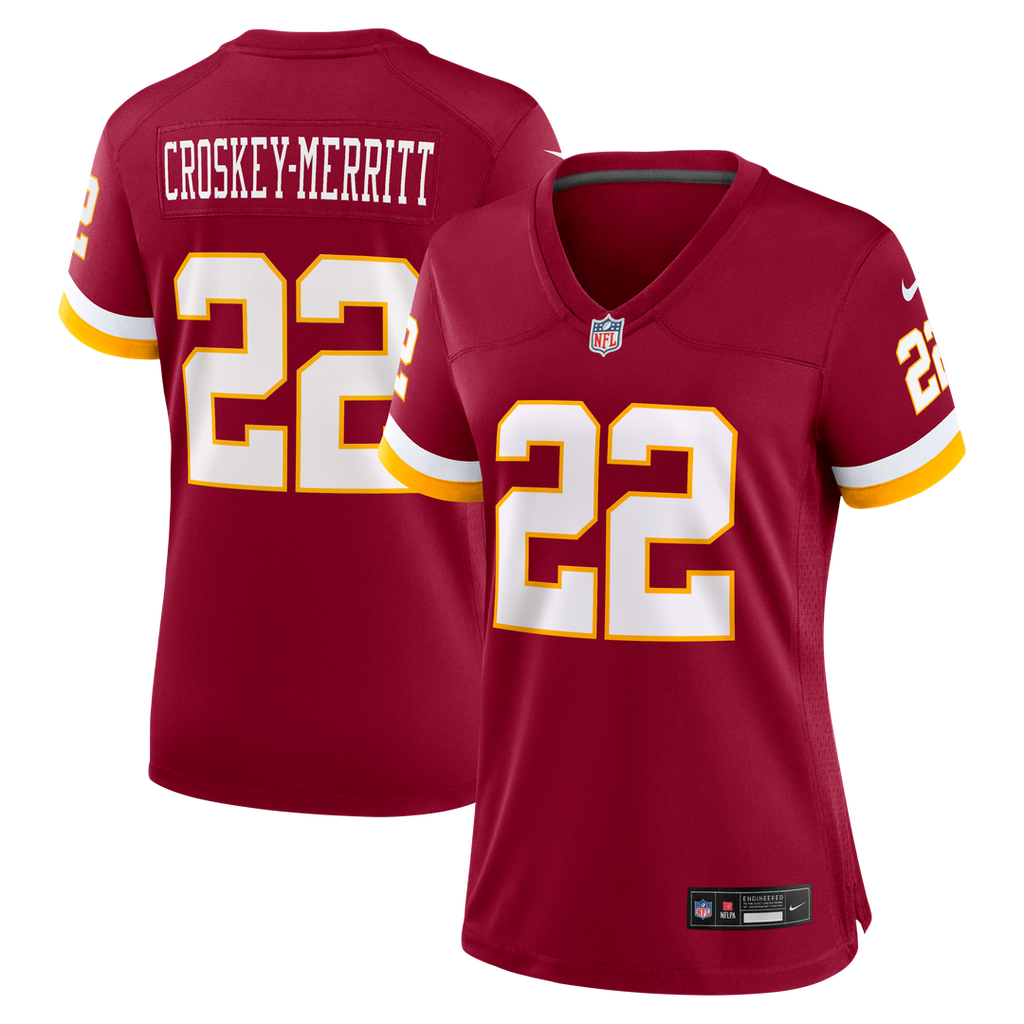 Women's Nike Washington Commanders Jacory Croskey-Merritt Burgundy Game NFL Jersey