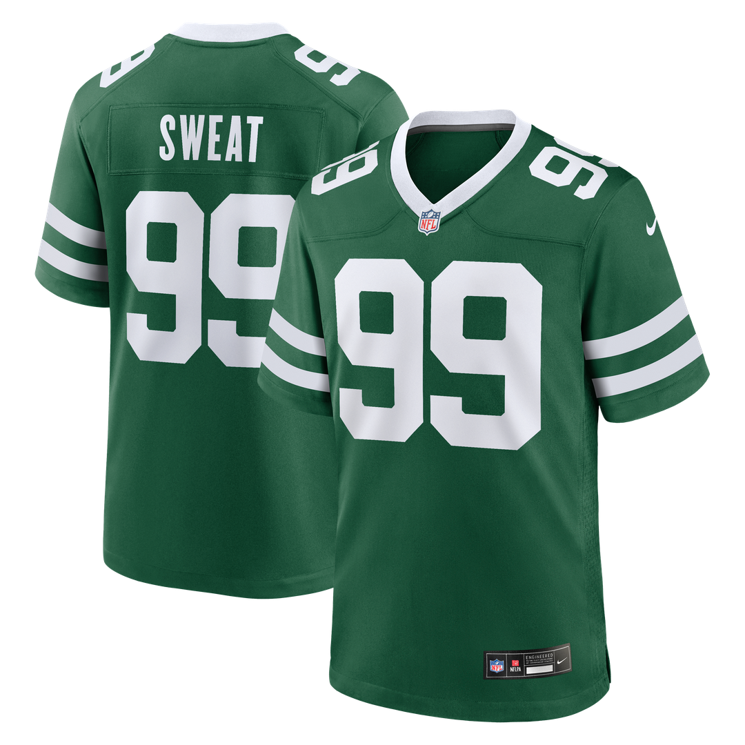 Men's Nike New York Jets T'Vondre Sweat Legacy Green Team Game NFL Jersey