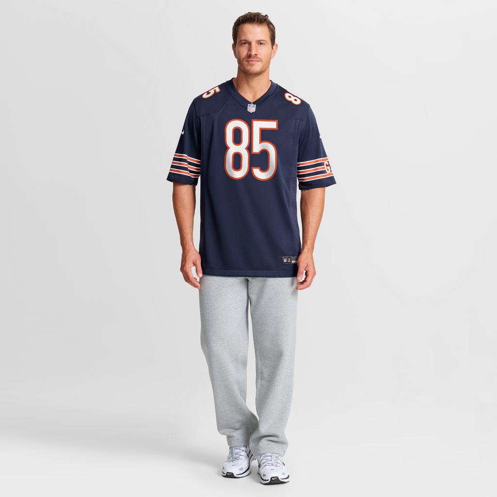 Men's Nike Chicago Bears Cole Kmet Navy Player Game NFL Jersey